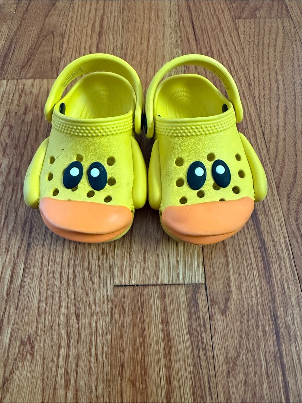 Crocs Littles iam Rubber Ducky Sunflower Yellow Crocs Toddler Size c2/c3